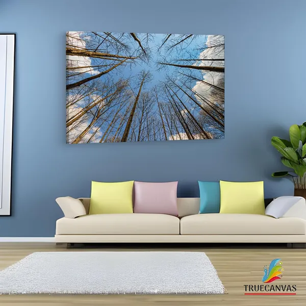 Multicolor_Tree_Branches_With_No_Leaves,_Wooden_Framed_Canvas_Paintings_|_For_Living_Room_|_Bedroom_|_Office_|_Gallery_|_Ready_Wall_Mount_Canvas_Wall_Art_Painting_|_Size_-_12_X_18In,_Ct0856