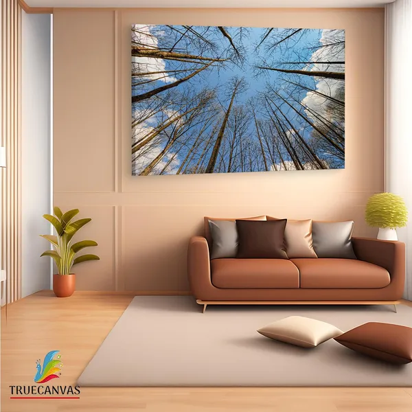 Multicolor_Tree_Branches_With_No_Leaves,_Wooden_Framed_Canvas_Paintings_|_For_Living_Room_|_Bedroom_|_Office_|_Gallery_|_Ready_Wall_Mount_Canvas_Wall_Art_Painting_|_Size_-_12_X_18In,_Ct0856