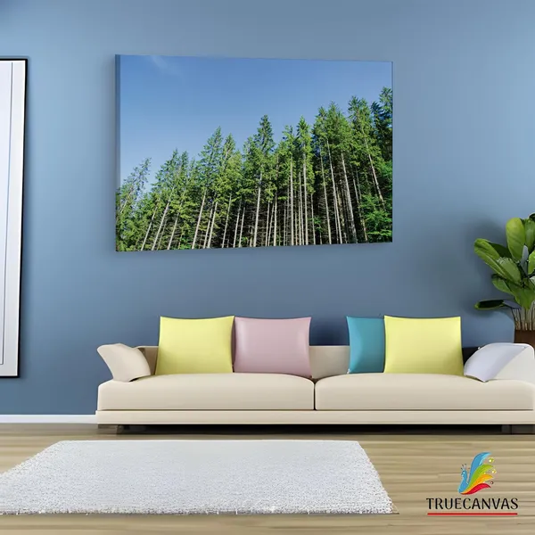Multicolor_Pine_Tree,_Wooden_Framed_Canvas_Paintings_|_For_Living_Room_|_Bedroom_|_Office_|_Gallery_|_Ready_Wall_Mount_Canvas_Wall_Art_Painting_|_Size_-_12_X_18In,_Ct0859