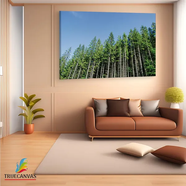 Multicolor_Pine_Tree,_Wooden_Framed_Canvas_Paintings_|_For_Living_Room_|_Bedroom_|_Office_|_Gallery_|_Ready_Wall_Mount_Canvas_Wall_Art_Painting_|_Size_-_12_X_18In,_Ct0859