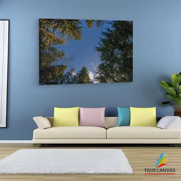 Multicolor_Grindelwald,_Trees,_Switzerland,_Wooden_Framed_Canvas_Paintings_|_For_Living_Room_|_Bedroom_|_Office_|_Gallery_|_Ready_Wall_Mount_Canvas_Wall_Art_Painting_|_Size_-_12_X_18In,_Ct0860