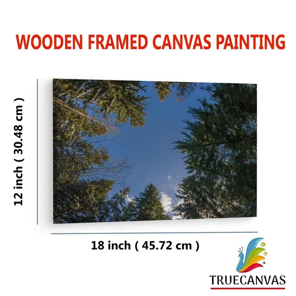 Multicolor_Grindelwald,_Trees,_Switzerland,_Wooden_Framed_Canvas_Paintings_|_For_Living_Room_|_Bedroom_|_Office_|_Gallery_|_Ready_Wall_Mount_Canvas_Wall_Art_Painting_|_Size_-_12_X_18In,_Ct0860