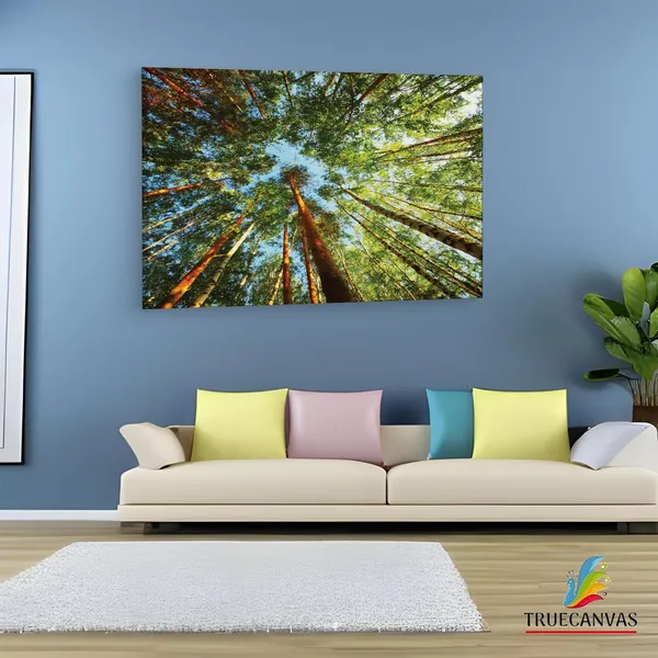 Multicolor_Trees,_Wooden_Framed_Canvas_Paintings_|_For_Living_Room_|_Bedroom_|_Office_|_Gallery_|_Ready_Wall_Mount_Canvas_Wall_Art_Painting_|_Size_-_12_X_18In,_Ct0861