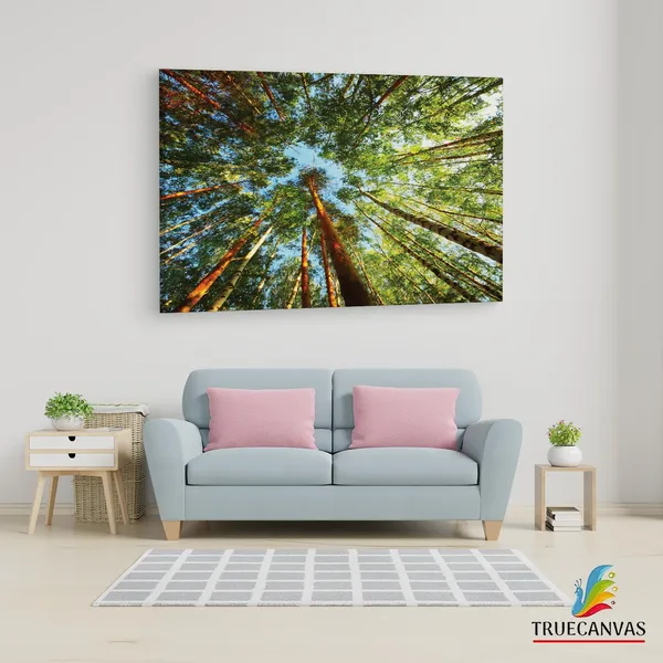 Multicolor_Trees,_Wooden_Framed_Canvas_Paintings_|_For_Living_Room_|_Bedroom_|_Office_|_Gallery_|_Ready_Wall_Mount_Canvas_Wall_Art_Painting_|_Size_-_12_X_18In,_Ct0861