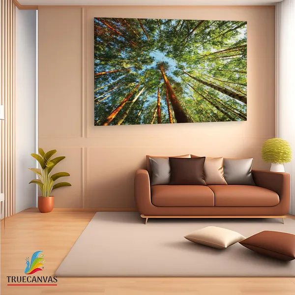 Multicolor_Trees,_Wooden_Framed_Canvas_Paintings_|_For_Living_Room_|_Bedroom_|_Office_|_Gallery_|_Ready_Wall_Mount_Canvas_Wall_Art_Painting_|_Size_-_12_X_18In,_Ct0861