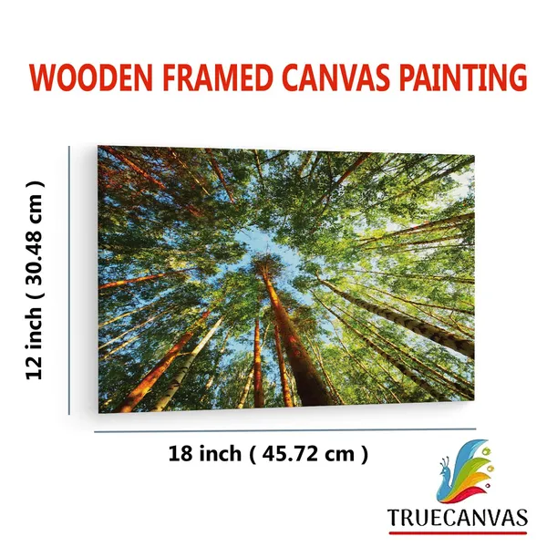 Multicolor_Trees,_Wooden_Framed_Canvas_Paintings_|_For_Living_Room_|_Bedroom_|_Office_|_Gallery_|_Ready_Wall_Mount_Canvas_Wall_Art_Painting_|_Size_-_12_X_18In,_Ct0861