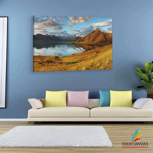 Multicolor_Wallario_Wand_Bild_Hartschaum,_Wooden_Framed_Canvas_Paintings_|_For_Living_Room_|_Bedroom_|_Office_|_Gallery_|_Ready_Wall_Mount_Canvas_Wall_Art_Painting_|_Size_-_12_X_18In,_Ct0865