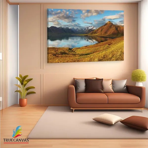 Multicolor_Wallario_Wand_Bild_Hartschaum,_Wooden_Framed_Canvas_Paintings_|_For_Living_Room_|_Bedroom_|_Office_|_Gallery_|_Ready_Wall_Mount_Canvas_Wall_Art_Painting_|_Size_-_12_X_18In,_Ct0865