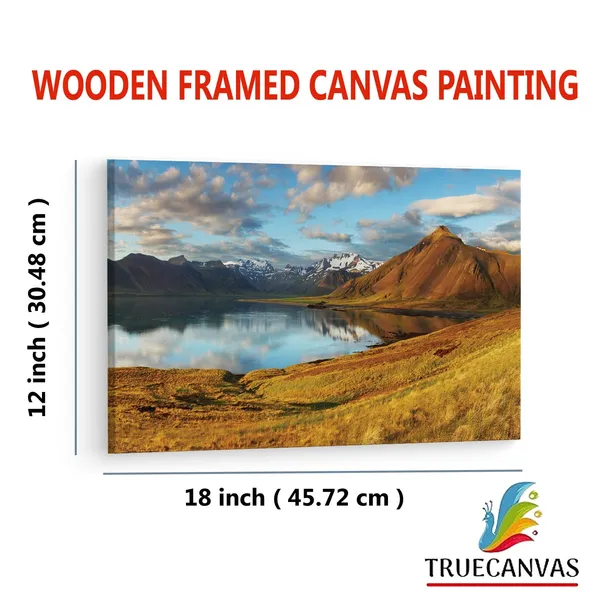 Multicolor_Wallario_Wand_Bild_Hartschaum,_Wooden_Framed_Canvas_Paintings_|_For_Living_Room_|_Bedroom_|_Office_|_Gallery_|_Ready_Wall_Mount_Canvas_Wall_Art_Painting_|_Size_-_12_X_18In,_Ct0865