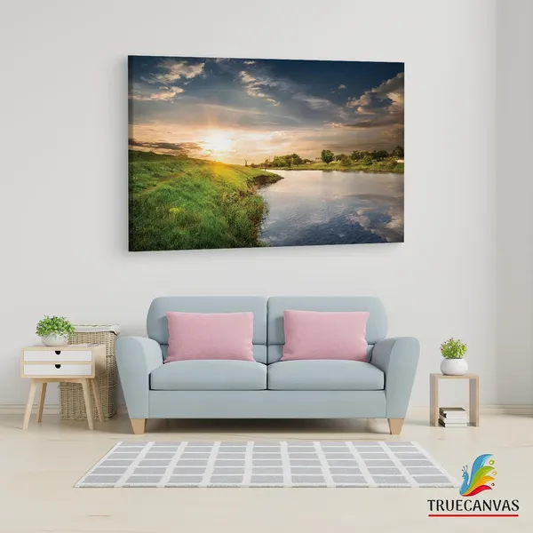 Multicolor_Nature_Sky_Lake,_Wooden_Framed_Canvas_Paintings_|_For_Living_Room_|_Bedroom_|_Office_|_Gallery_|_Ready_Wall_Mount_Canvas_Wall_Art_Painting_|_Size_-_12_X_18In,_Ct0875