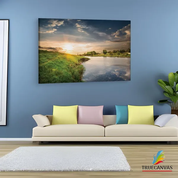 Multicolor_Nature_Sky_Lake,_Wooden_Framed_Canvas_Paintings_|_For_Living_Room_|_Bedroom_|_Office_|_Gallery_|_Ready_Wall_Mount_Canvas_Wall_Art_Painting_|_Size_-_12_X_18In,_Ct0875