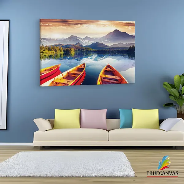 Multicolor_Tourist_Plateau_Snow,_Wooden_Framed_Canvas_Paintings_|_For_Living_Room_|_Bedroom_|_Office_|_Gallery_|_Ready_Wall_Mount_Canvas_Wall_Art_Painting_|_Size_-_12_X_18In,_Ct0878