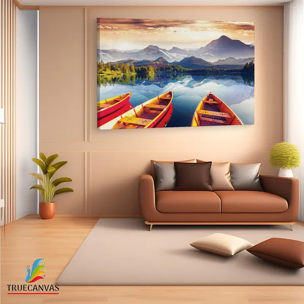 Multicolor_Tourist_Plateau_Snow,_Wooden_Framed_Canvas_Paintings_|_For_Living_Room_|_Bedroom_|_Office_|_Gallery_|_Ready_Wall_Mount_Canvas_Wall_Art_Painting_|_Size_-_12_X_18In,_Ct0878