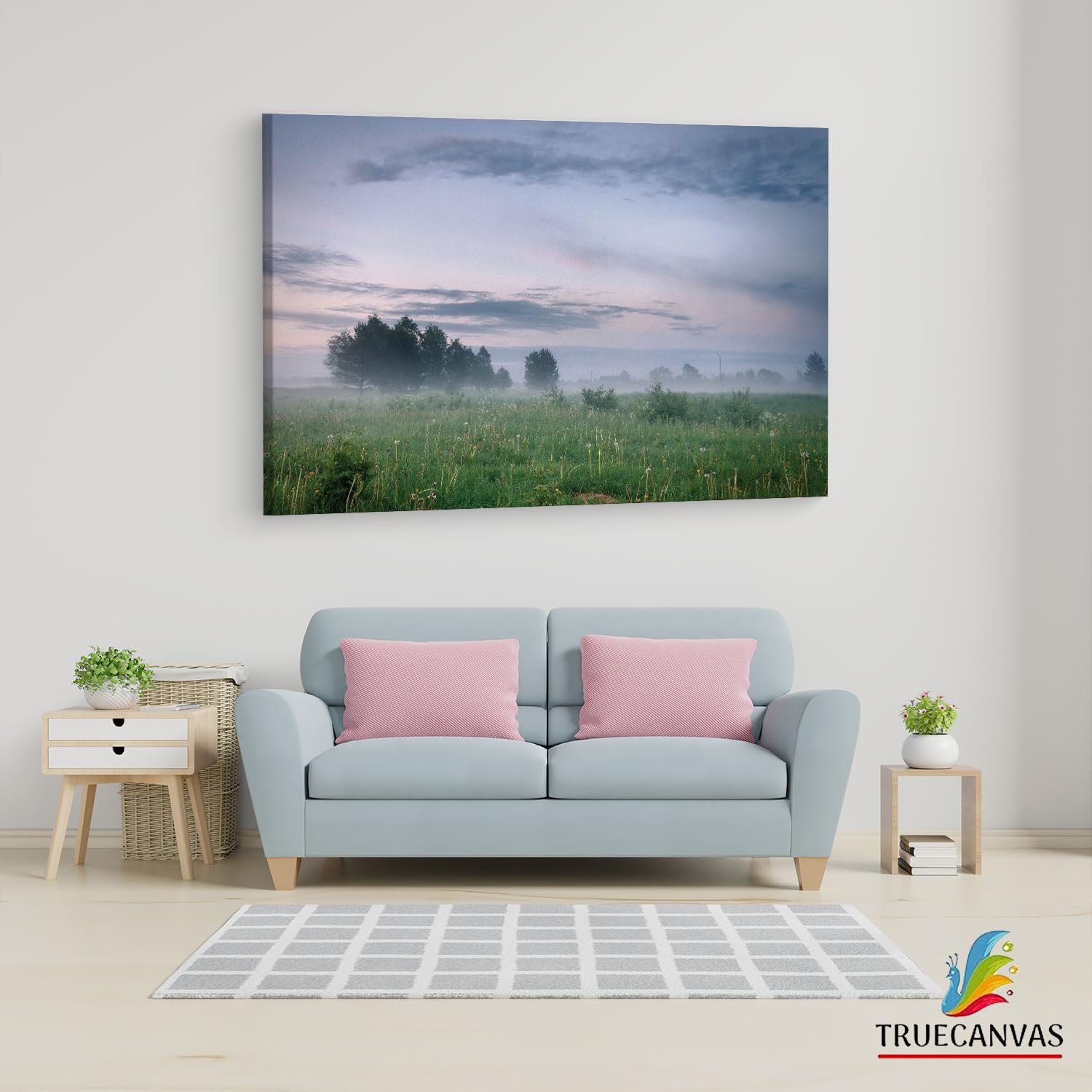 Multicolor_Mist_And_Fog_Patches,_Wooden_Framed_Canvas_Paintings_|_For_Living_Room_|_Bedroom_|_Office_|_Gallery_|_Ready_Wall_Mount_Canvas_Wall_Art_Painting_|_Size_-_12_X_18In,_Ct0885
