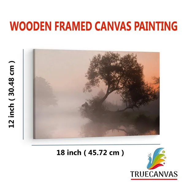 Multicolor_Foggy_Sunrise,_Wooden_Framed_Canvas_Paintings_|_For_Living_Room_|_Bedroom_|_Office_|_Gallery_|_Ready_Wall_Mount_Canvas_Wall_Art_Painting_|_Size_-_12_X_18In,_Ct0887