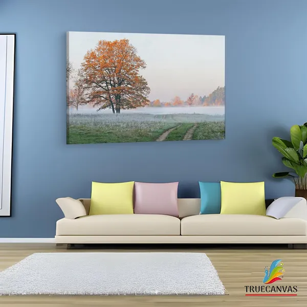 Multicolor_Early_Autumn,_Wooden_Framed_Canvas_Paintings_|_For_Living_Room_|_Bedroom_|_Office_|_Gallery_|_Ready_Wall_Mount_Canvas_Wall_Art_Painting_|_Size_-_12_X_18In,_Ct0888