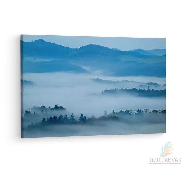 Multicolor_Hilly_Landscape_With_Fog,_Wooden_Framed_Canvas_Paintings_|_For_Living_Room_|_Bedroom_|_Office_|_Gallery_|_Ready_Wall_Mount_Canvas_Wall_Art_Painting_|_Size_-_12_X_18In,_Ct0890