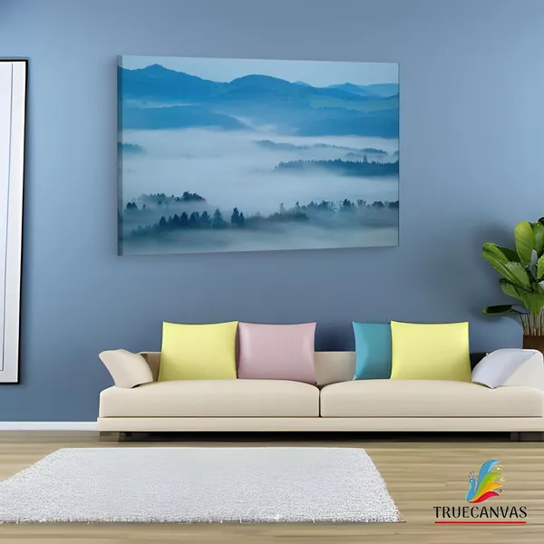 Multicolor_Hilly_Landscape_With_Fog,_Wooden_Framed_Canvas_Paintings_|_For_Living_Room_|_Bedroom_|_Office_|_Gallery_|_Ready_Wall_Mount_Canvas_Wall_Art_Painting_|_Size_-_12_X_18In,_Ct0890