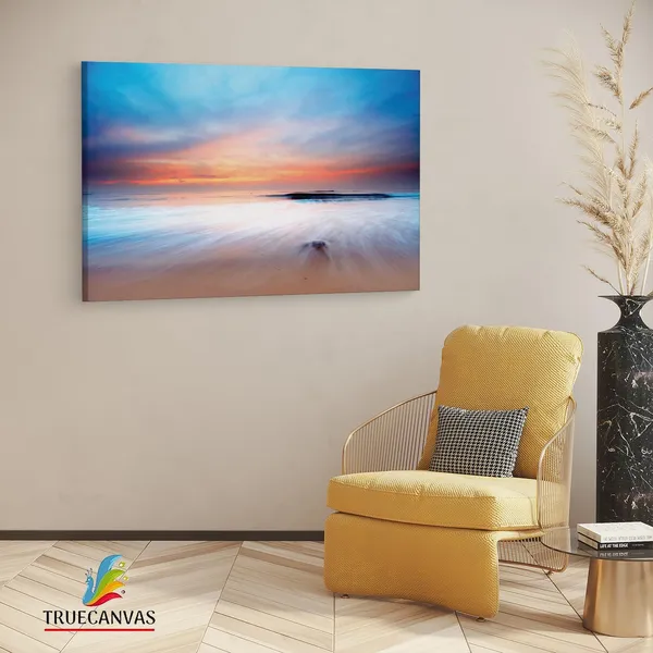 Multicolor_Mac_Beach_Sunrise,_Wooden_Framed_Canvas_Paintings_|_For_Living_Room_|_Bedroom_|_Office_|_Gallery_|_Ready_Wall_Mount_Canvas_Wall_Art_Painting_|_Size_-_12_X_18In,_Ct0892