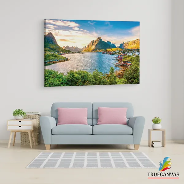Multicolor_Lofoten,_Wooden_Framed_Canvas_Paintings_|_For_Living_Room_|_Bedroom_|_Office_|_Gallery_|_Ready_Wall_Mount_Canvas_Wall_Art_Painting_|_Size_-_12_X_18In,_Ct0896