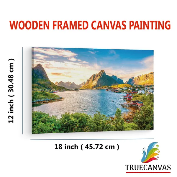 Multicolor_Lofoten,_Wooden_Framed_Canvas_Paintings_|_For_Living_Room_|_Bedroom_|_Office_|_Gallery_|_Ready_Wall_Mount_Canvas_Wall_Art_Painting_|_Size_-_12_X_18In,_Ct0896