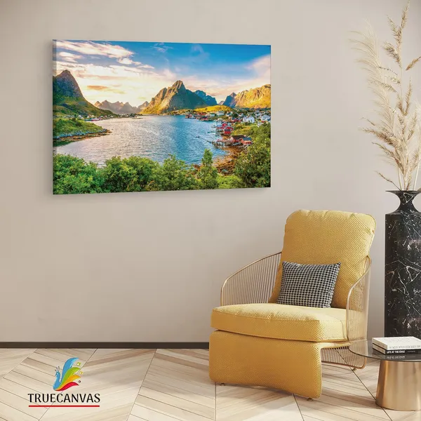 Multicolor_Lofoten,_Wooden_Framed_Canvas_Paintings_|_For_Living_Room_|_Bedroom_|_Office_|_Gallery_|_Ready_Wall_Mount_Canvas_Wall_Art_Painting_|_Size_-_12_X_18In,_Ct0896
