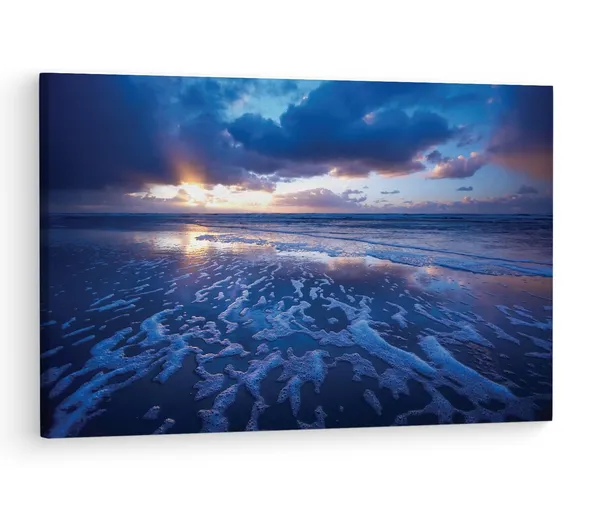 Multicolor_Pacific_Ocean,_Wooden_Framed_Canvas_Paintings_|_For_Living_Room_|_Bedroom_|_Office_|_Gallery_|_Ready_Wall_Mount_Canvas_Wall_Art_Painting_|_Size_-_12_X_18In,_Ct0900