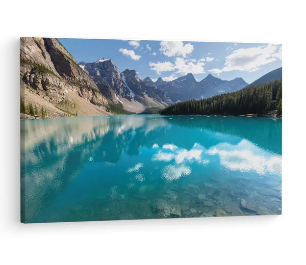 Multicolor_Banff_National_Park,_Wooden_Framed_Canvas_Paintings_|_For_Living_Room_|_Bedroom_|_Office_|_Gallery_|_Ready_Wall_Mount_Canvas_Wall_Art_Painting_|_Size_-_12_X_18In,_Ct0904