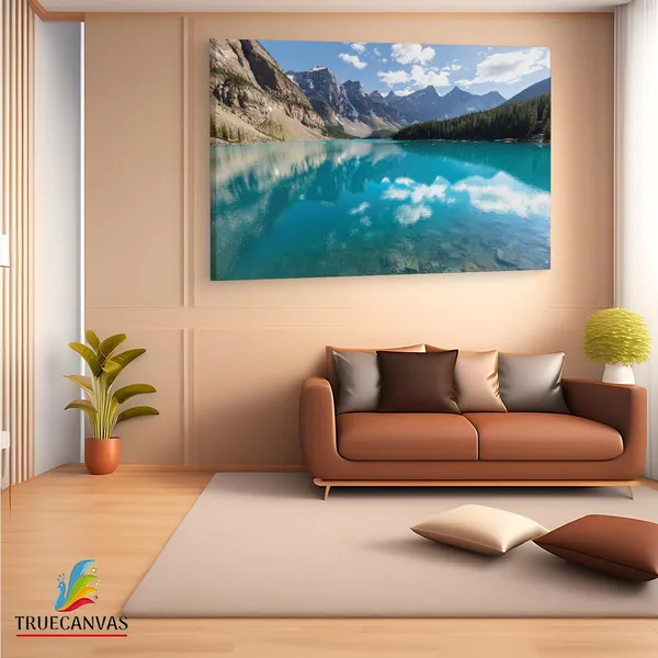 Multicolor_Banff_National_Park,_Wooden_Framed_Canvas_Paintings_|_For_Living_Room_|_Bedroom_|_Office_|_Gallery_|_Ready_Wall_Mount_Canvas_Wall_Art_Painting_|_Size_-_12_X_18In,_Ct0904