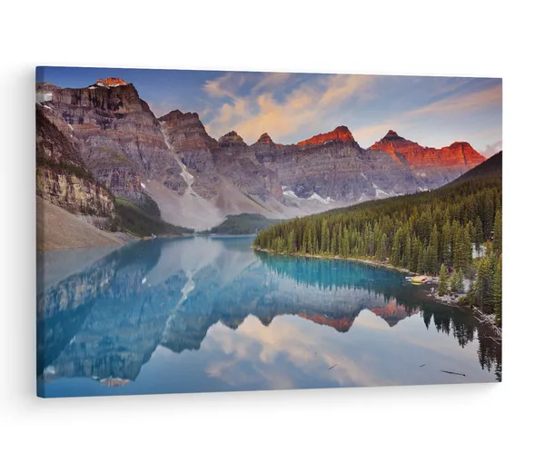 Multicolor_Banff_National_Park,_Wooden_Framed_Canvas_Paintings_|_For_Living_Room_|_Bedroom_|_Office_|_Gallery_|_Ready_Wall_Mount_Canvas_Wall_Art_Painting_|_Size_-_12_X_18In,_Ct0905