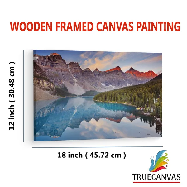 Multicolor_Banff_National_Park,_Wooden_Framed_Canvas_Paintings_|_For_Living_Room_|_Bedroom_|_Office_|_Gallery_|_Ready_Wall_Mount_Canvas_Wall_Art_Painting_|_Size_-_12_X_18In,_Ct0905