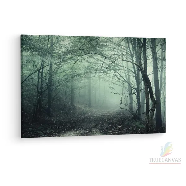 Multicolor_Eerie_|_Forest_Mist_Wall_Mural,_Wooden_Framed_Canvas_Paintings_|_For_Living_Room_|_Bedroom_|_Office_|_Gallery_|_Ready_Wall_Mount_Canvas_Wall_Art_Painting_|_Size_-_12_X_18In,_Ct0908