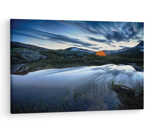 Multicolor_Hardangervidda_National_Park,_Wooden_Framed_Canvas_Paintings_|_For_Living_Room_|_Bedroom_|_Office_|_Gallery_|_Ready_Wall_Mount_Canvas_Wall_Art_Painting_|_Size_-_12_X_18In,_Ct0911