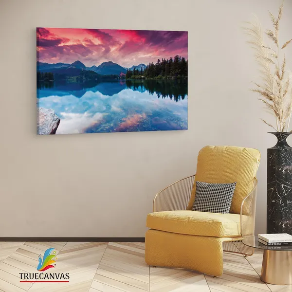 Multicolor_Tatra_National_Park,_Wooden_Framed_Canvas_Paintings_|_For_Living_Room_|_Bedroom_|_Office_|_Gallery_|_Ready_Wall_Mount_Canvas_Wall_Art_Painting_|_Size_-_12_X_18In,_Ct0913