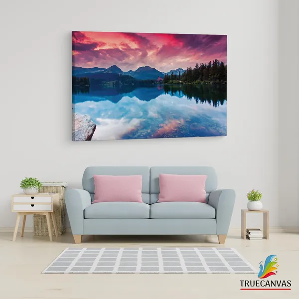Multicolor_Tatra_National_Park,_Wooden_Framed_Canvas_Paintings_|_For_Living_Room_|_Bedroom_|_Office_|_Gallery_|_Ready_Wall_Mount_Canvas_Wall_Art_Painting_|_Size_-_12_X_18In,_Ct0913