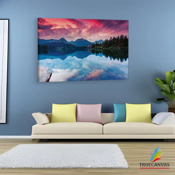 Multicolor_Tatra_National_Park,_Wooden_Framed_Canvas_Paintings_|_For_Living_Room_|_Bedroom_|_Office_|_Gallery_|_Ready_Wall_Mount_Canvas_Wall_Art_Painting_|_Size_-_12_X_18In,_Ct0913