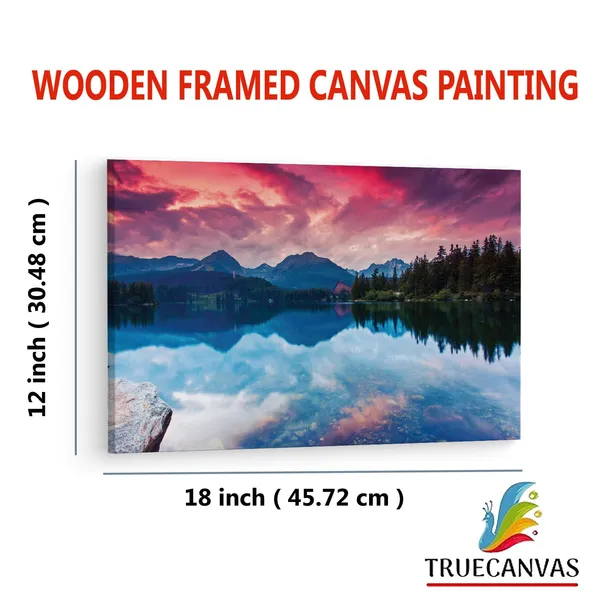 Multicolor_Tatra_National_Park,_Wooden_Framed_Canvas_Paintings_|_For_Living_Room_|_Bedroom_|_Office_|_Gallery_|_Ready_Wall_Mount_Canvas_Wall_Art_Painting_|_Size_-_12_X_18In,_Ct0913