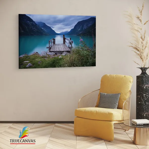Multicolor_Norway_Sea_Lake,_Wooden_Framed_Canvas_Paintings_|_For_Living_Room_|_Bedroom_|_Office_|_Gallery_|_Ready_Wall_Mount_Canvas_Wall_Art_Painting_|_Size_-_12_X_18In,_Ct0919