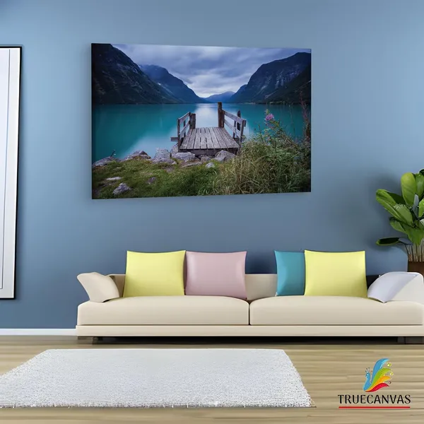 Multicolor_Norway_Sea_Lake,_Wooden_Framed_Canvas_Paintings_|_For_Living_Room_|_Bedroom_|_Office_|_Gallery_|_Ready_Wall_Mount_Canvas_Wall_Art_Painting_|_Size_-_12_X_18In,_Ct0919