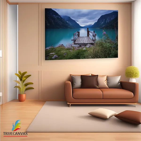 Multicolor_Norway_Sea_Lake,_Wooden_Framed_Canvas_Paintings_|_For_Living_Room_|_Bedroom_|_Office_|_Gallery_|_Ready_Wall_Mount_Canvas_Wall_Art_Painting_|_Size_-_12_X_18In,_Ct0919