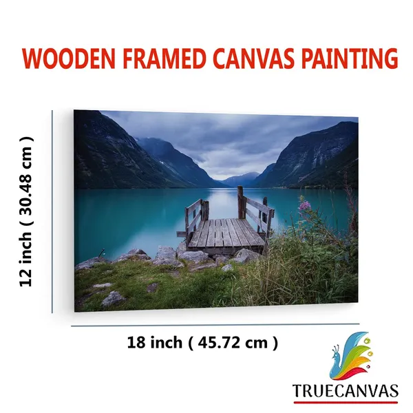 Multicolor_Norway_Sea_Lake,_Wooden_Framed_Canvas_Paintings_|_For_Living_Room_|_Bedroom_|_Office_|_Gallery_|_Ready_Wall_Mount_Canvas_Wall_Art_Painting_|_Size_-_12_X_18In,_Ct0919