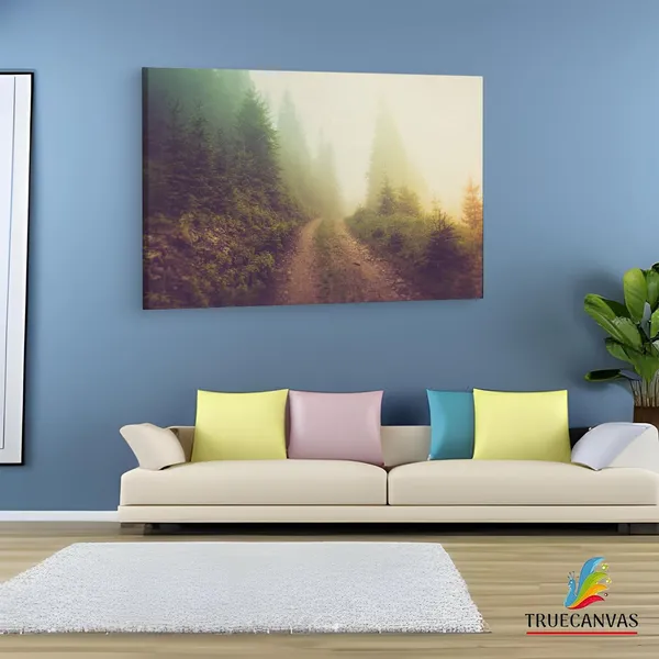 Multicolor_A_Pathway_In_The_|_Forest,_Wooden_Framed_Canvas_Paintings_|_For_Living_Room_|_Bedroom_|_Office_|_Gallery_|_Ready_Wall_Mount_Canvas_Wall_Art_Painting_|_Size_-_12_X_18In,_Ct0920