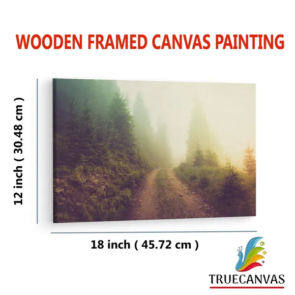 Multicolor_A_Pathway_In_The_|_Forest,_Wooden_Framed_Canvas_Paintings_|_For_Living_Room_|_Bedroom_|_Office_|_Gallery_|_Ready_Wall_Mount_Canvas_Wall_Art_Painting_|_Size_-_12_X_18In,_Ct0920