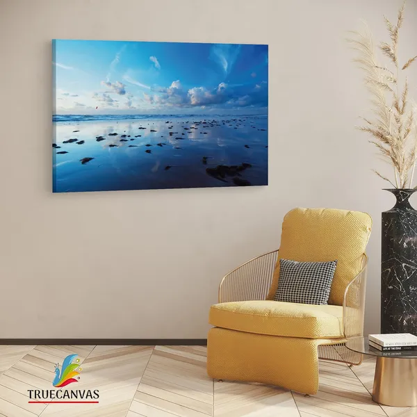 Multicolor_Glasslike,_Rocks,_Ocean,_Bonito,_Wooden_Framed_Canvas_Paintings_|_For_Living_Room_|_Bedroom_|_Office_|_Gallery_|_Ready_Wall_Mount_Canvas_Wall_Art_Painting_|_Size_-_12_X_18In,_Ct0921