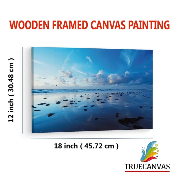Multicolor_Glasslike,_Rocks,_Ocean,_Bonito,_Wooden_Framed_Canvas_Paintings_|_For_Living_Room_|_Bedroom_|_Office_|_Gallery_|_Ready_Wall_Mount_Canvas_Wall_Art_Painting_|_Size_-_12_X_18In,_Ct0921