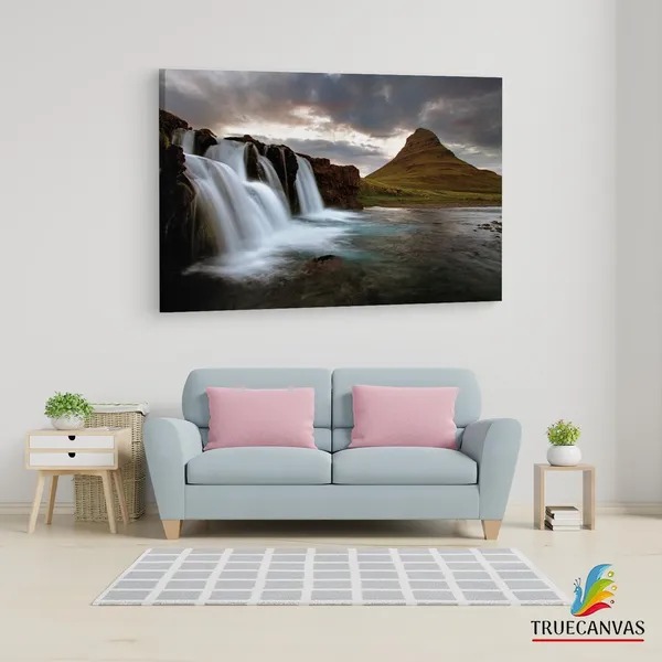 Multicolor_Sn?Fellsj?Kull_National_Park,_Wooden_Framed_Canvas_Paintings_|_For_Living_Room_|_Bedroom_|_Office_|_Gallery_|_Ready_Wall_Mount_Canvas_Wall_Art_Painting_|_Size_-_12_X_18In,_Ct0922
