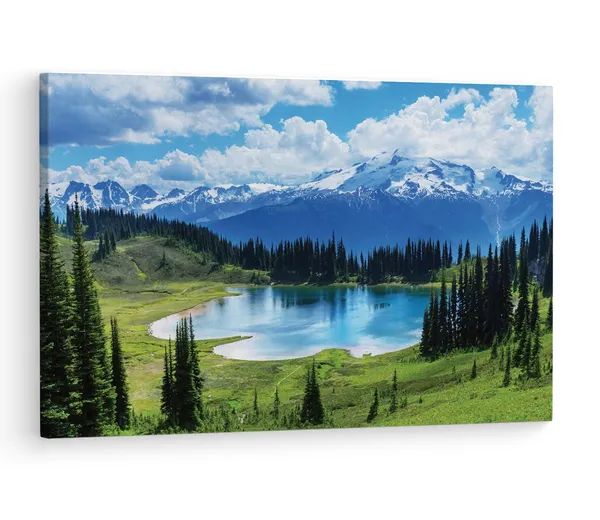 Multicolor_Banff_National_Park,_Wooden_Framed_Canvas_Paintings_|_For_Living_Room_|_Bedroom_|_Office_|_Gallery_|_Ready_Wall_Mount_Canvas_Wall_Art_Painting_|_Size_-_12_X_18In,_Ct0927