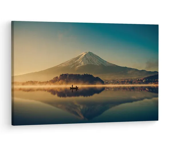 Multicolor_Mount_Fuji,_Wooden_Framed_Canvas_Paintings_|_For_Living_Room_|_Bedroom_|_Office_|_Gallery_|_Ready_Wall_Mount_Canvas_Wall_Art_Painting_|_Size_-_12_X_18In,_Ct0928