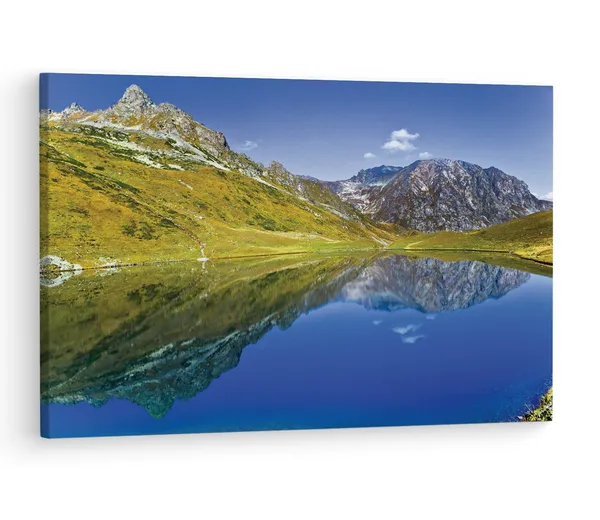 Multicolor_Caucasus_Mountains,_Wooden_Framed_Canvas_Paintings_|_For_Living_Room_|_Bedroom_|_Office_|_Gallery_|_Ready_Wall_Mount_Canvas_Wall_Art_Painting_|_Size_-_12_X_18In,_Ct0934