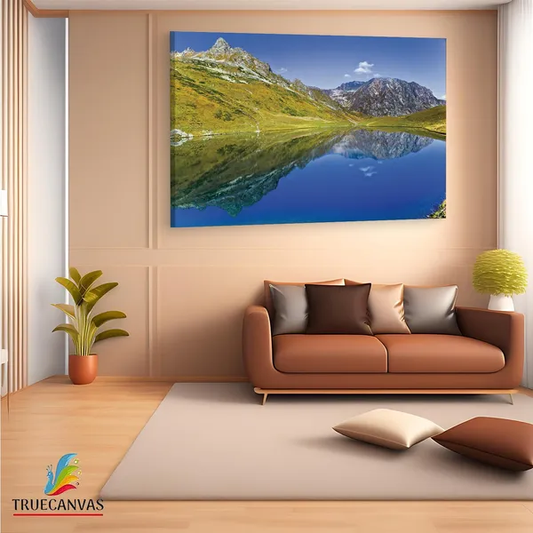Multicolor_Caucasus_Mountains,_Wooden_Framed_Canvas_Paintings_|_For_Living_Room_|_Bedroom_|_Office_|_Gallery_|_Ready_Wall_Mount_Canvas_Wall_Art_Painting_|_Size_-_12_X_18In,_Ct0934